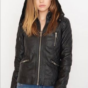 Garage Faux Leather Black Rebel Jacket